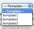 select of temlate