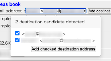 select address:candidate detection