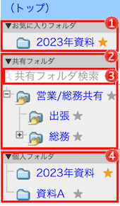 フォルダ一覧